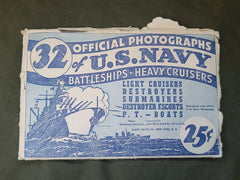 32 US Navy Official Photographs in Envelope