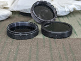 Small Dark Lenses With Threaded Trim Ring