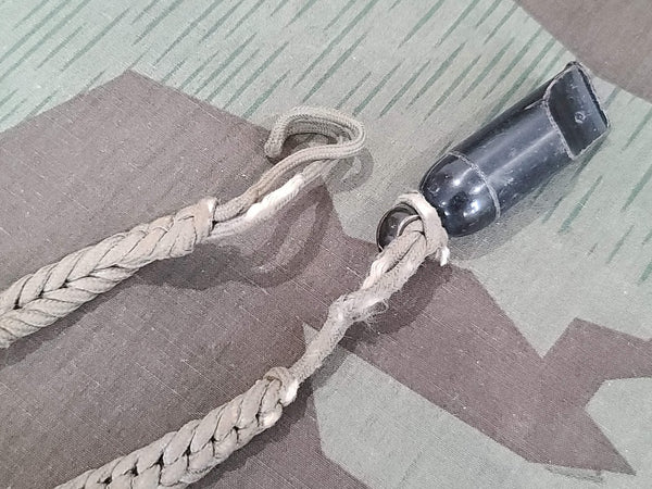 German Army NCO's Whistle and Lanyard