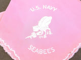 Seabees Sweetheart Hankie Pink