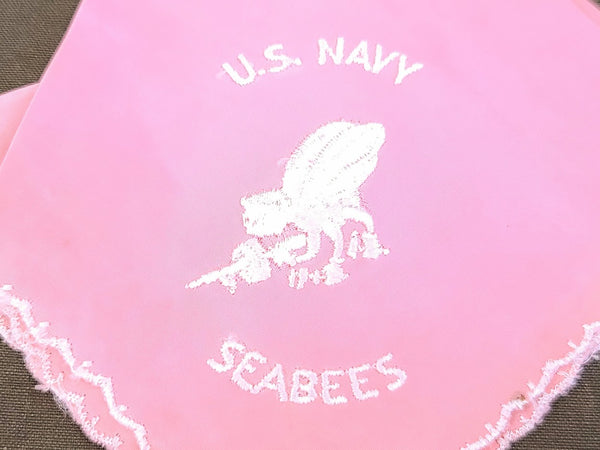 Seabees Sweetheart Hankie Pink