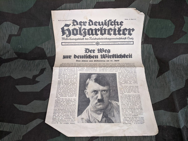 1935 Deutscher Holzarbeiter Newspaper