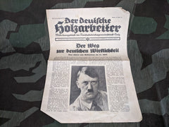 1935 Deutscher Holzarbeiter Newspaper