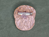 Wooden US Navy Pin on Card