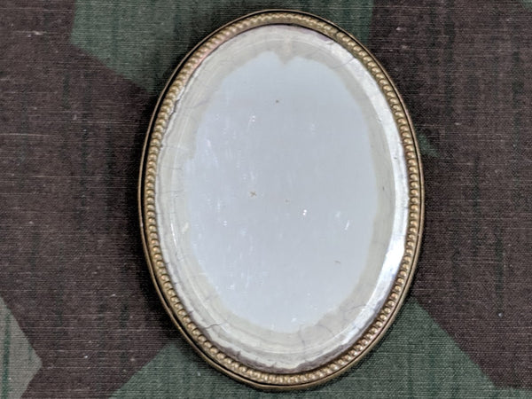 Pocket Mirror with Soldier's Photo