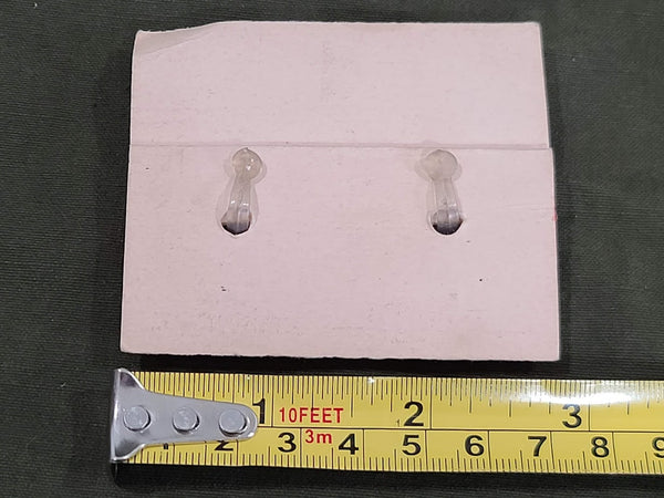 Navy Insignia Clip-On Earrings