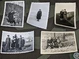 5 Original Photos Woman with Soldier/ Family / Friends