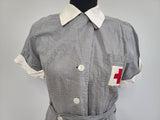American Red Cross Gray Lady Short Sleeve Uniform Dress & Hat <br>(B-37" W-30.5" H-36")