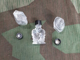 Small Glass Heart Shaped Bottle with Bakelite Lid