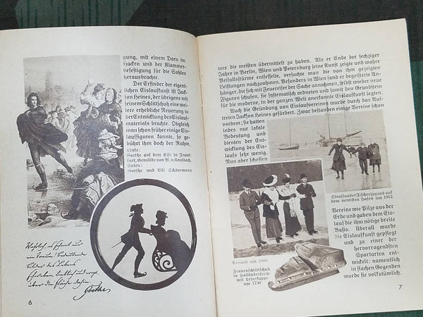 2 1936 Olympic Sport Books (Swimming and Ice Skating)