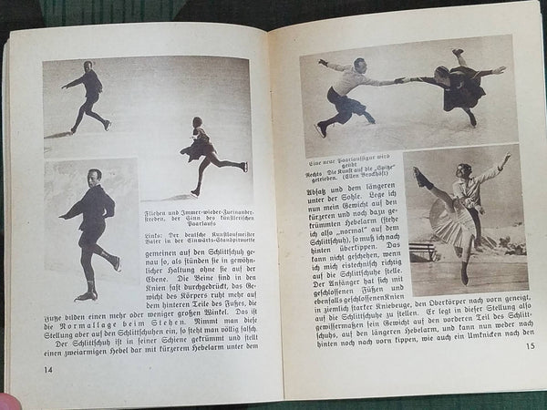 2 1936 Olympic Sport Books (Swimming and Ice Skating)