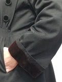 Gorgeous Black 1940s Coat (Small Size)