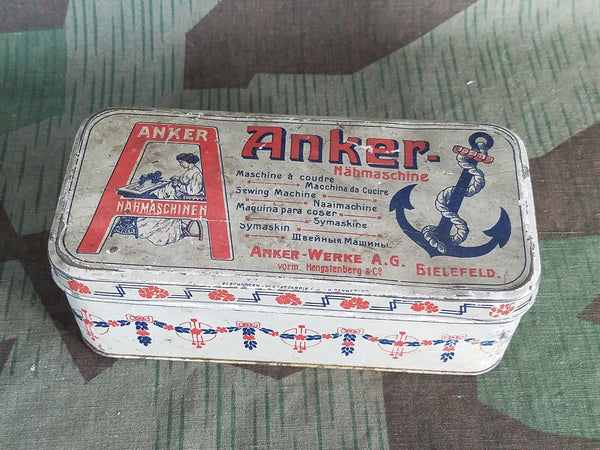 WWI Era Anker Sewing Machine Tin