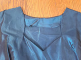 Blue Shiny Iridescent Dress <br> (B-40" W-31" H-48")