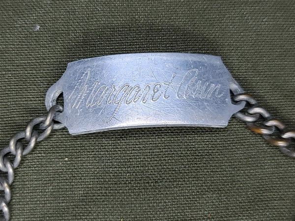 Enlisted WAC Photo with ID Bracelet