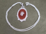 Beautiful Marine Corps Sweetheart Necklace
