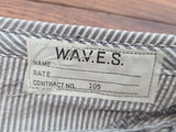 Navy WAVES Seersucker Garrison Cap (Size 21)