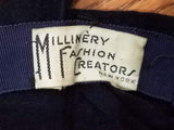 Dark Blue Hat "Millinery Fashion Creators"