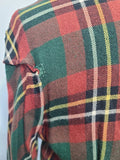 German Dark Plaid Dress <br> (B-38" W-28" H-40")