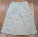 WAAC / WAC Khaki Skirt (Size 16) <br> (W-27.5" H-38")