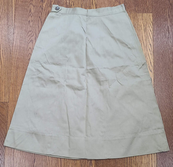 WAAC / WAC Khaki Skirt (Size 16) <br> (W-27.5" H-38")