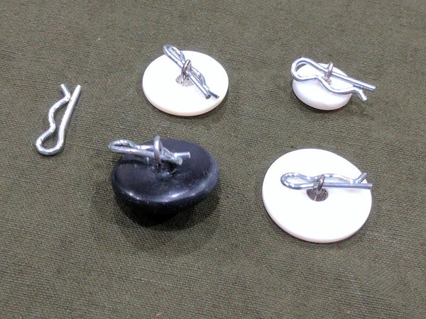 Cotter Pins for Shank Buttons <br>(Sets of 5, 25 or 100)