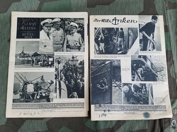 Die Kriegsmarine Magazines: 1st & 2nd Issue of Jan 1944