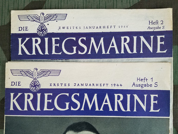 Die Kriegsmarine Magazines: 1st & 2nd Issue of Jan 1944