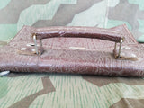 German Small Brown Vinyl Briefcase