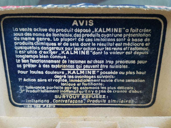 French Kalmine Pill Box with Contents
