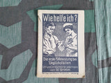 Wie Helfe Ich? Original First Aid Book with Poison Gas Leaflet