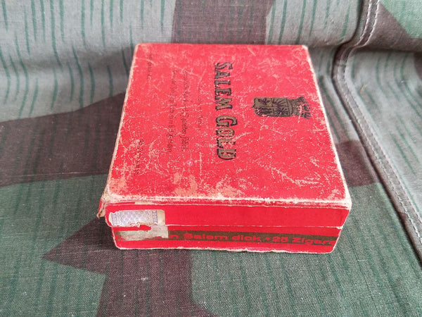 Salem Gold Cardboard Cigarette Box