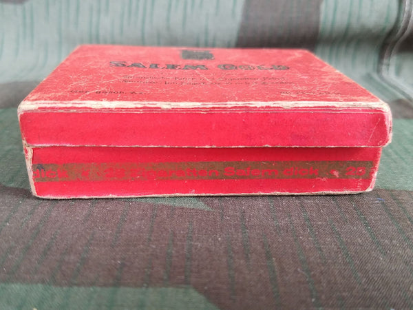 Salem Gold Cardboard Cigarette Box
