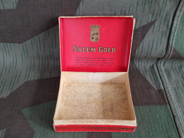 Salem Gold Cardboard Cigarette Box