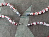 German Red Glass Bead Necklaces
