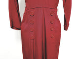 Red Button Dress <br> (B-37" W-26" H-35")