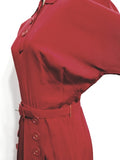 Red Button Dress <br> (B-37" W-26" H-35")