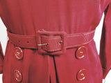 Red Button Dress <br> (B-37" W-26" H-35")