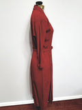 Red Button Dress <br> (B-37" W-26" H-35")