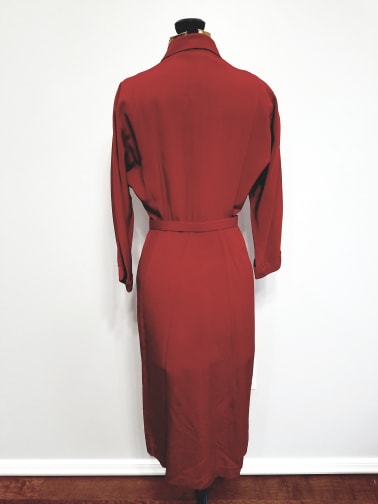 Red Button Dress <br> (B-37" W-26" H-35")