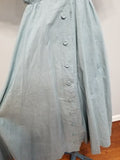 Light Blue Button Down Dress w Belt <br> (B-37" W-24" H-38")