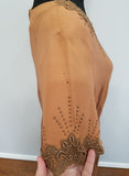 Orange Rayon Dress (as-is) <br> (B-46" W-40" H-50")