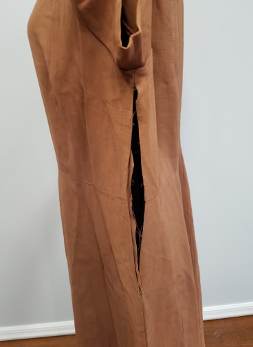 Orange Rayon Dress (as-is) <br> (B-46" W-40" H-50")