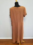 Orange Rayon Dress (as-is) <br> (B-46" W-40" H-50")