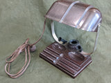 Vintage 1940s Bakelite Desk Lamp and Inkwell Working Condition