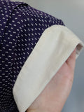 Blue Polka Dot Dress with Ties <br> (B-43" W-36" B-43")