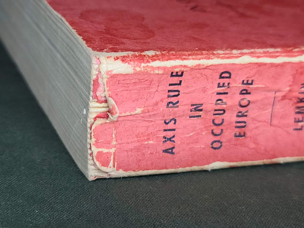 Axis Rule in Occupied Europe 1944 by Raphael Lemkin First Edition Paperback Book - The Origin of ...