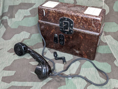 Working WWII German Bakelite Field Phone FF33 1938