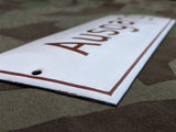 Ausgang Enamel Sign