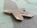 WHW Carved Wooden "Tinnie" Pin